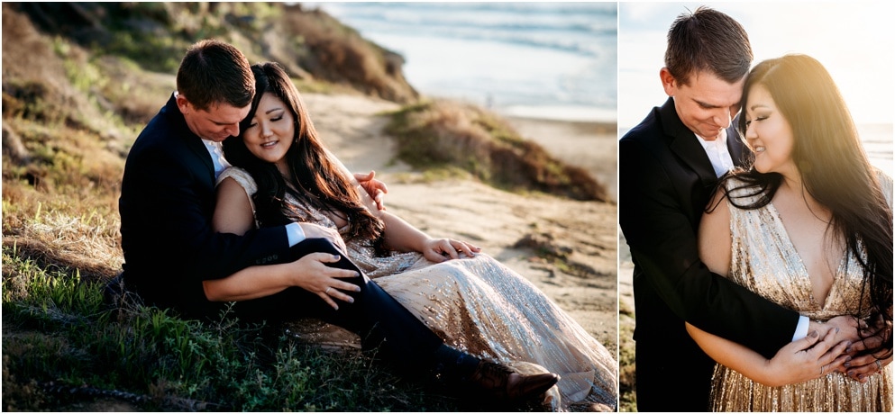 Photos of Wife and husband couple at Torrey Pines State Preserve